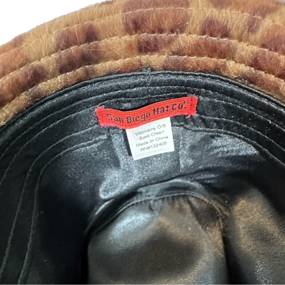 San Diego Hat Co- Leopard Print Hair Fedora - Picture 7 of 7